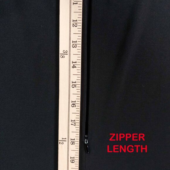 Michael Kors Women’s 2X Black Pleated Hem Shift Dress Short Sleeve Stretch Knit - Picture 7 of 9